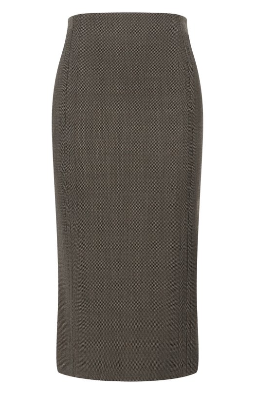 Шерстяная юбка MM6 S62ME0017/M35636 Серый S62ME0017/M35636