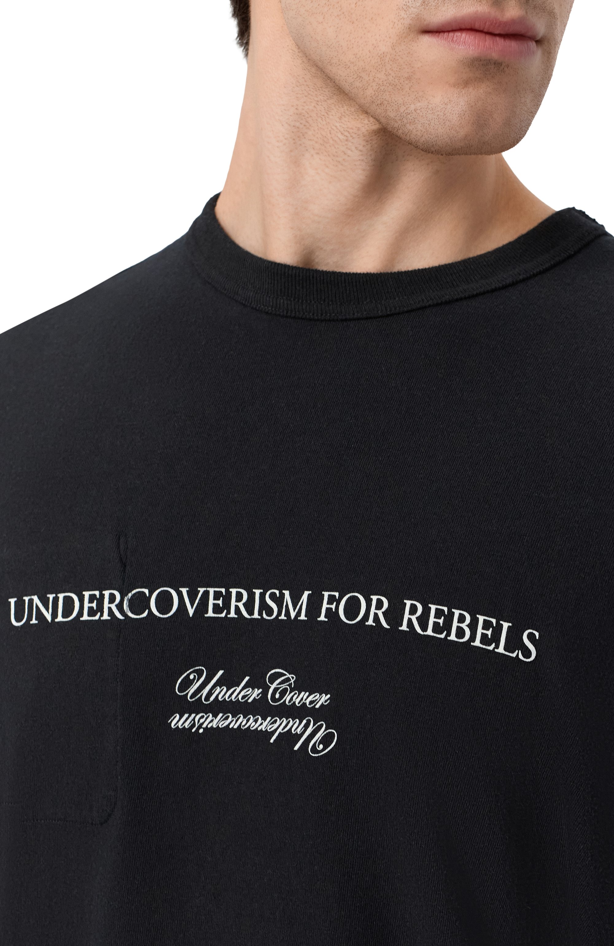 Лонгслив из хлопка и вискозы UNDERCOVER, арт. UP1F4807, фото 5