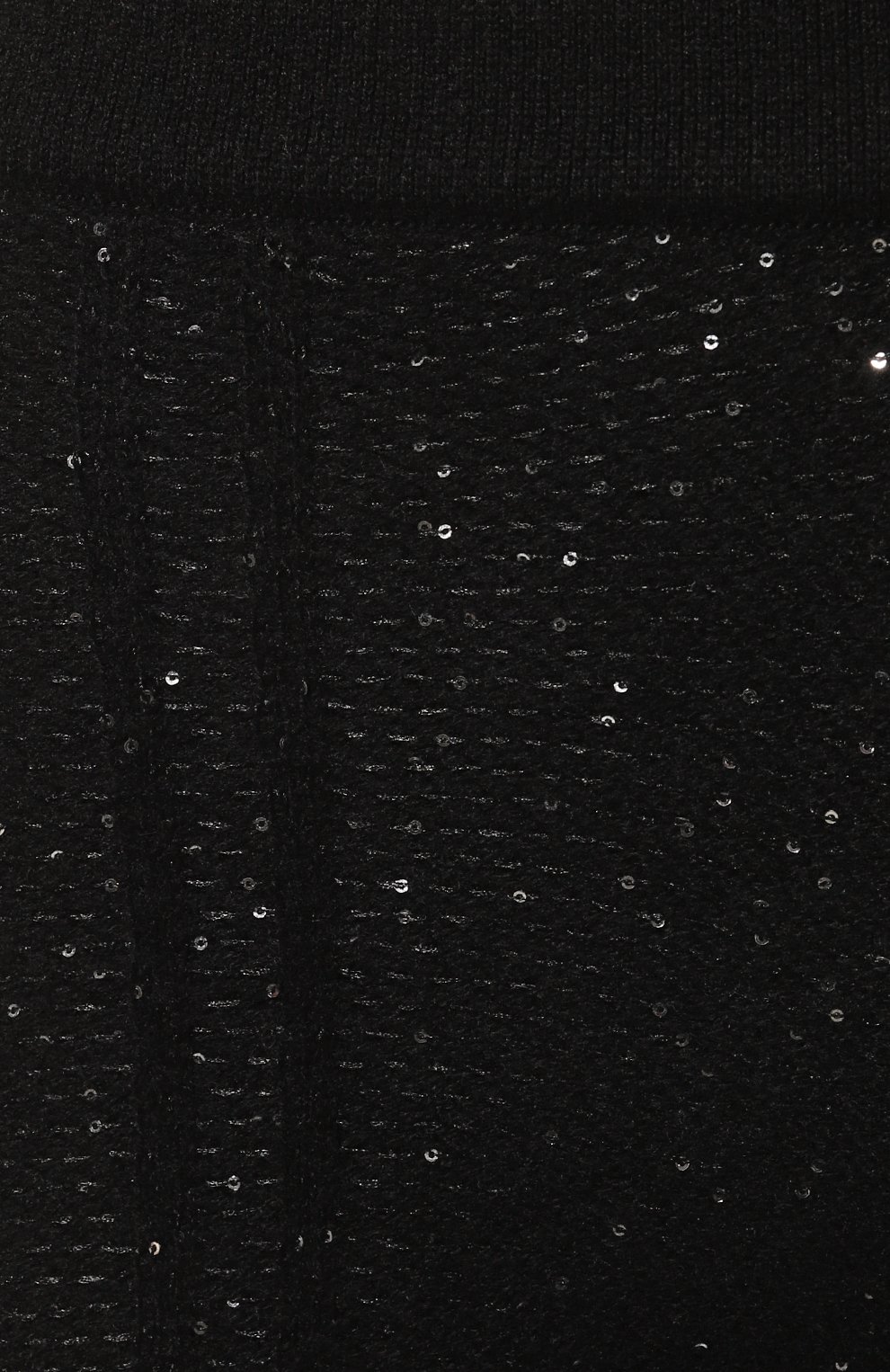 Брюки с отделкой пайетками AND THE BRAND черного цвета по цене 97160 руб., арт. W25-P057L-1001-900, фото 5 Брюки с отделкой пайетками AND THE BRAND, арт. W25-P057L-1001-900, фото 5