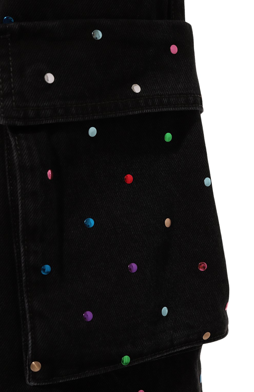 Джинсы-карго THE ATTICO черного цвета по цене 175500 руб., арт. 247WCP84, фото 5 Джинсы-карго THE ATTICO, арт. 247WCP84, фото 5