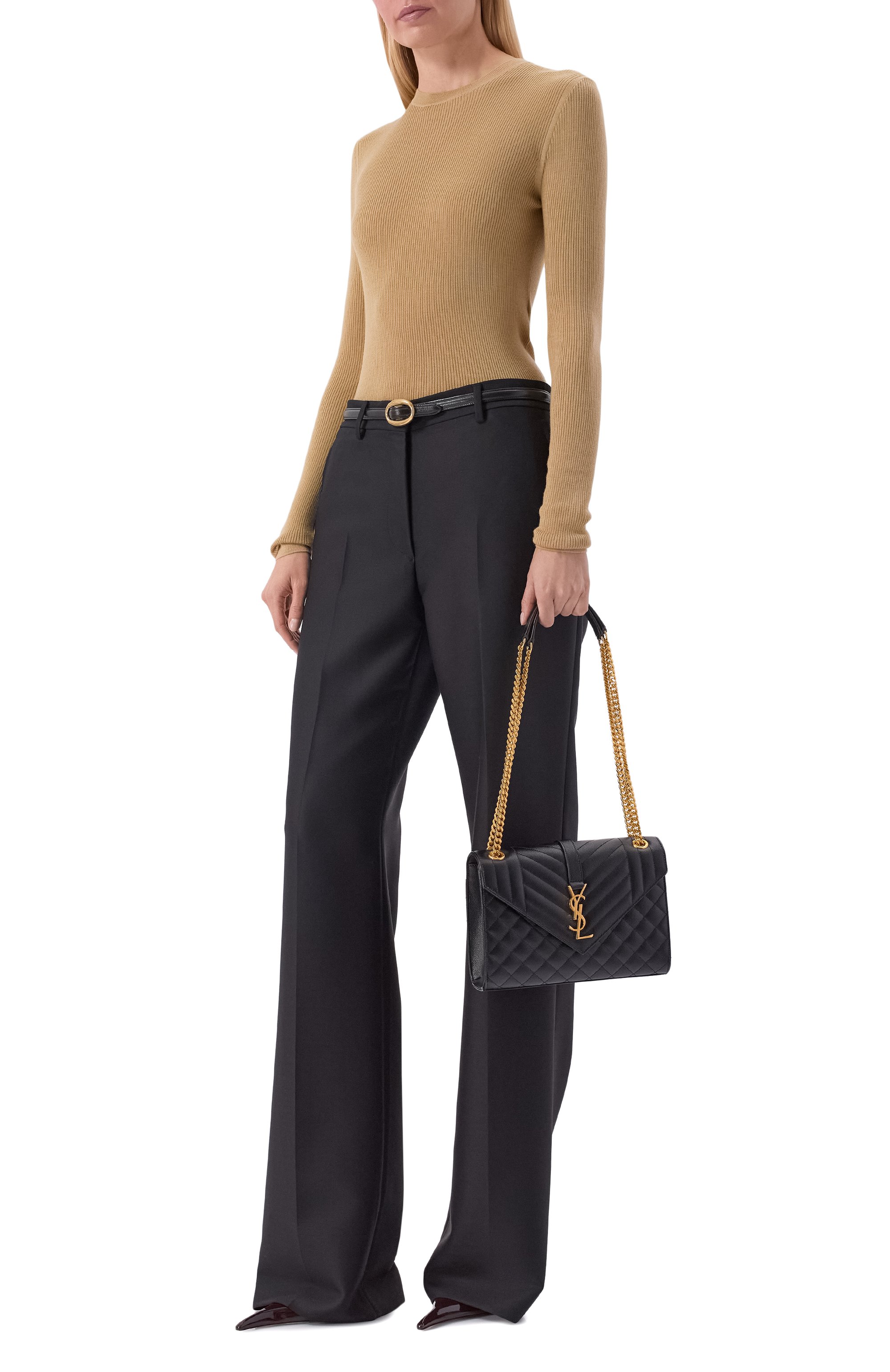 Сумка monogram envelope medium SAINT LAURENT, арт. 600185/B0W91, фото 3