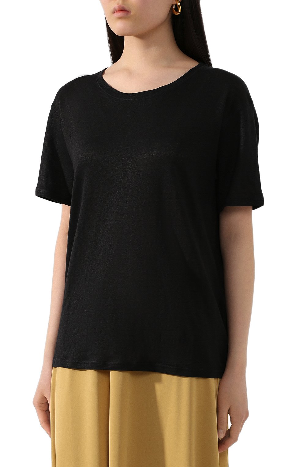 Льняная футболка ACNE STUDIOS, арт. AL0113/W, фото 3