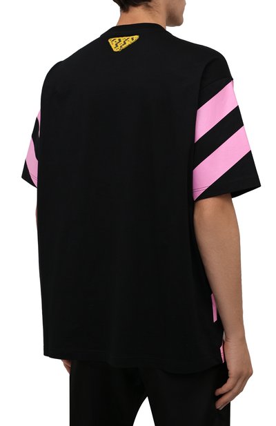 Хлопковая футболка PRADA, арт. UJN741-1ZWB-F0002-211, фото 4