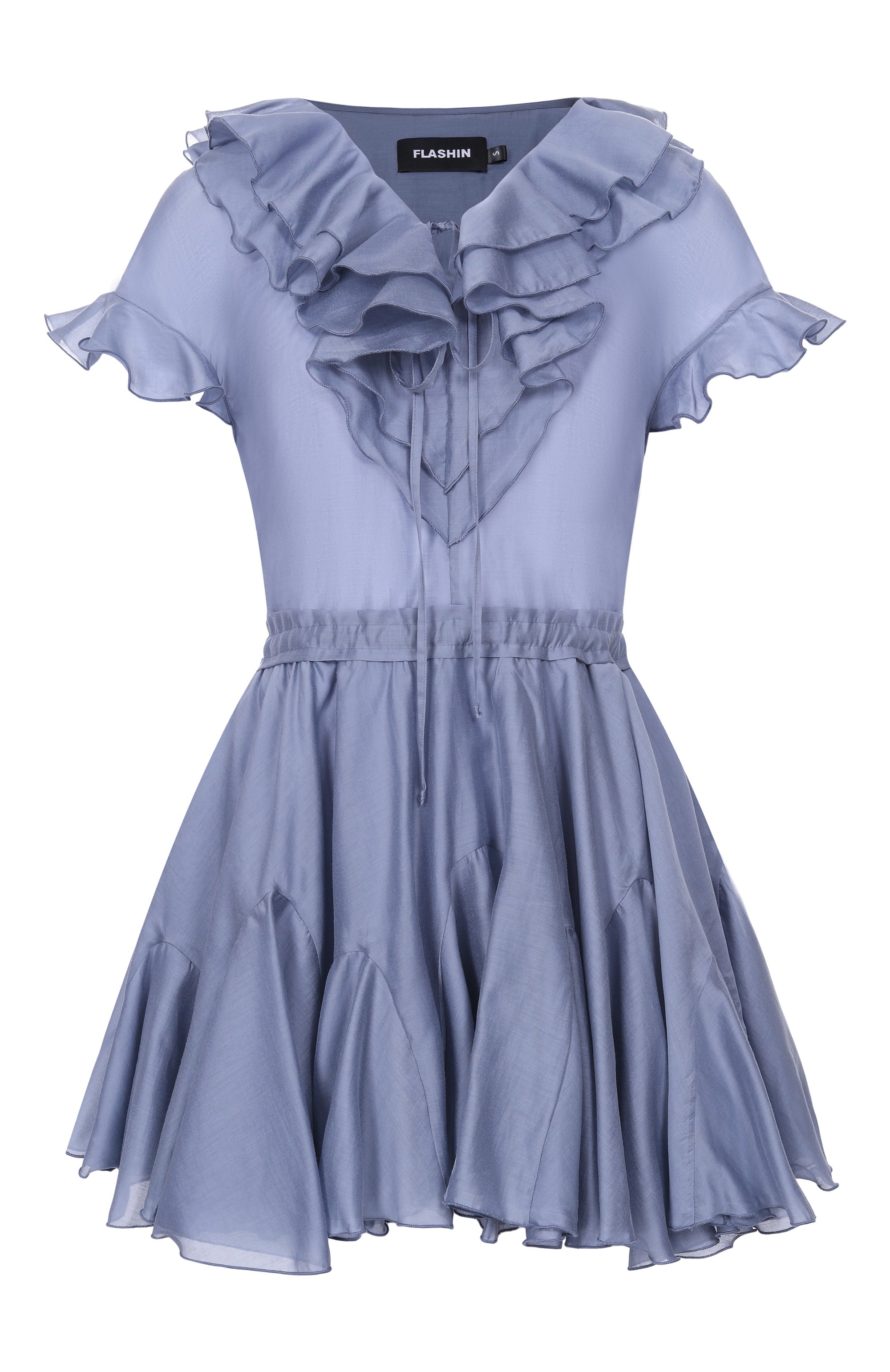 Платье FLASHIN синего цвета по цене 50000 руб., арт. FS26DB, фото 1 Платье FLASHIN, арт. FS26DB, фото 1