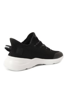 Мужские комбинированные кроссовки fly DSQUARED2 черного цвета, арт. SNM0413/59204345 | Фото 5 (Материал внешний: Текстиль; Материал внутренний: Текстиль; Драгоценные камни: Проставлено; Материал сплава: Проставлено; Подошва: Массивная; Стили: Классический; Кросс-КТ: Низкие; Материал утеплителя: Без утеплителя)