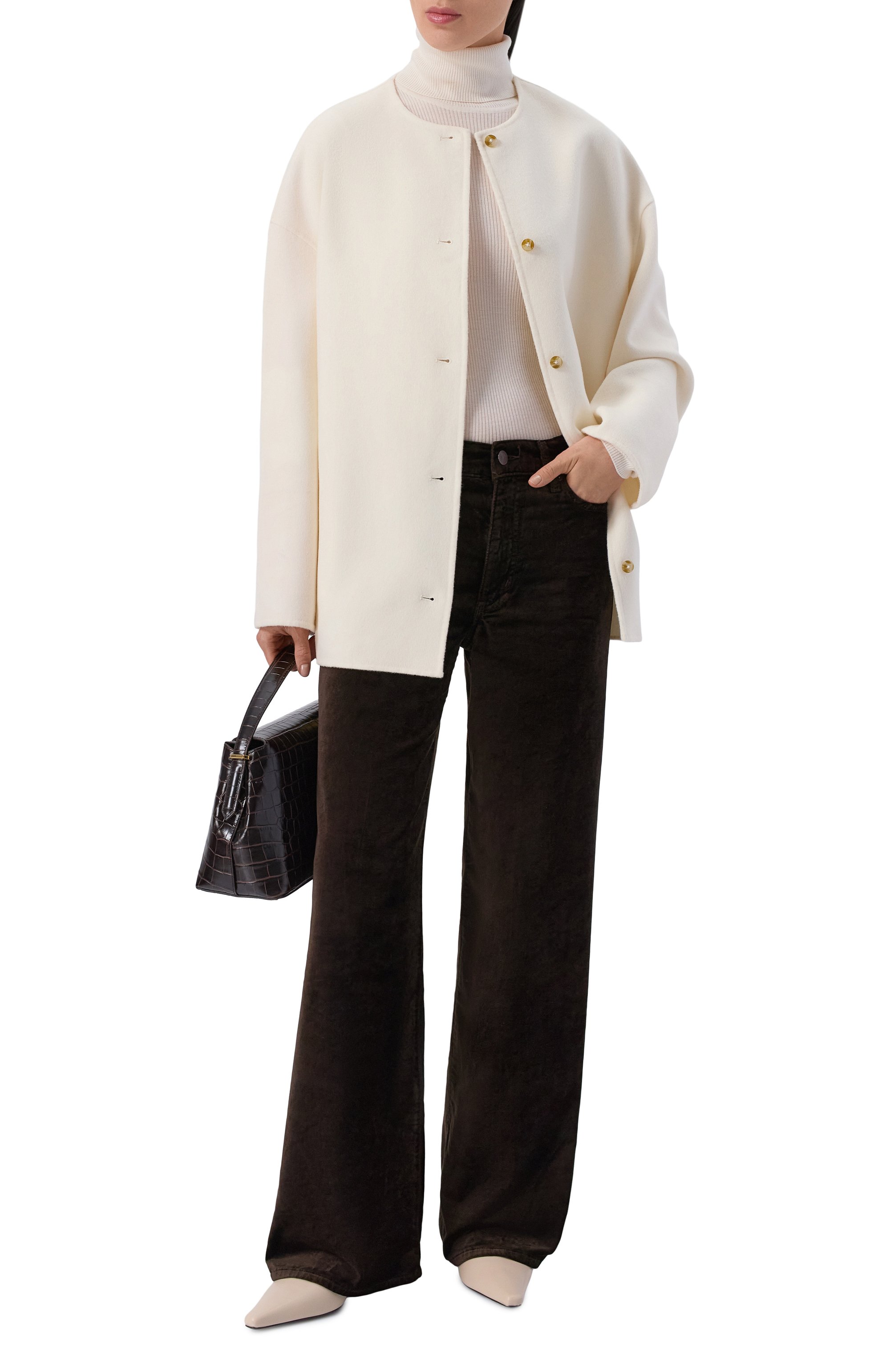 Бархатные брюки FRAME DENIM, арт. LSP411/LE SLIM PALAZZ0 VELVETEEN, фото 2