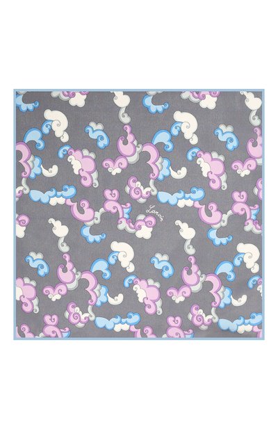 Шелковый платок LANVIN серого цвета по цене 5905 руб., арт. 2815/HANDKERCHIEF, фото 3 Шелковый платок LANVIN, арт. 2815/HANDKERCHIEF, фото 3