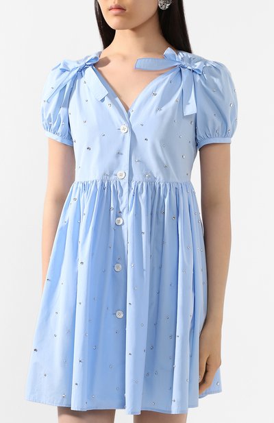 Хлопковое платье MIU MIU, арт. MF3589-1V7E-F0076, фото 3