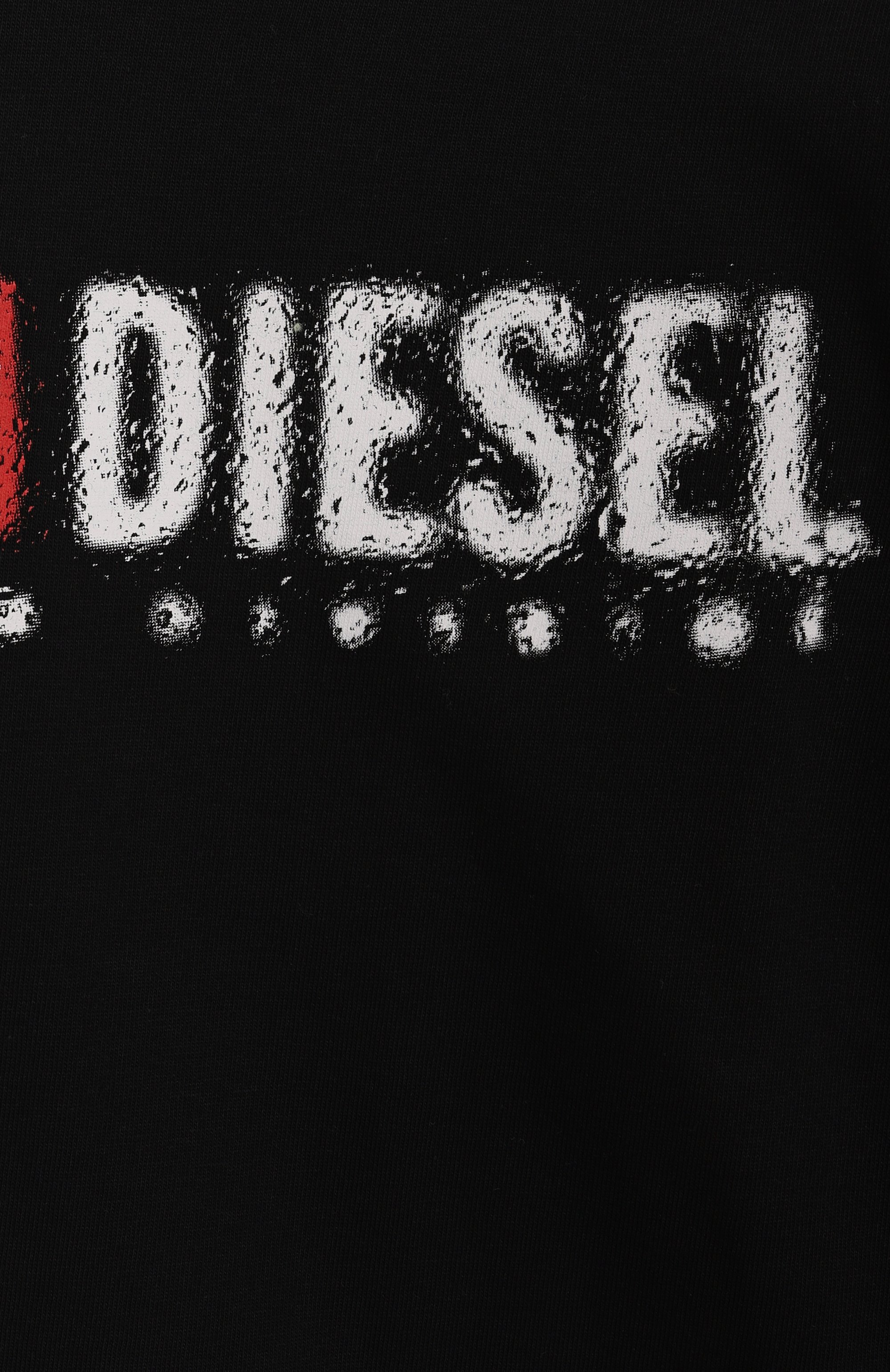 Хлопковый лонгслив DIESEL черного цвета по цене 5500 руб., арт. J02474/00YI9, фото 3 Хлопковый лонгслив DIESEL, арт. J02474/00YI9, фото 3
