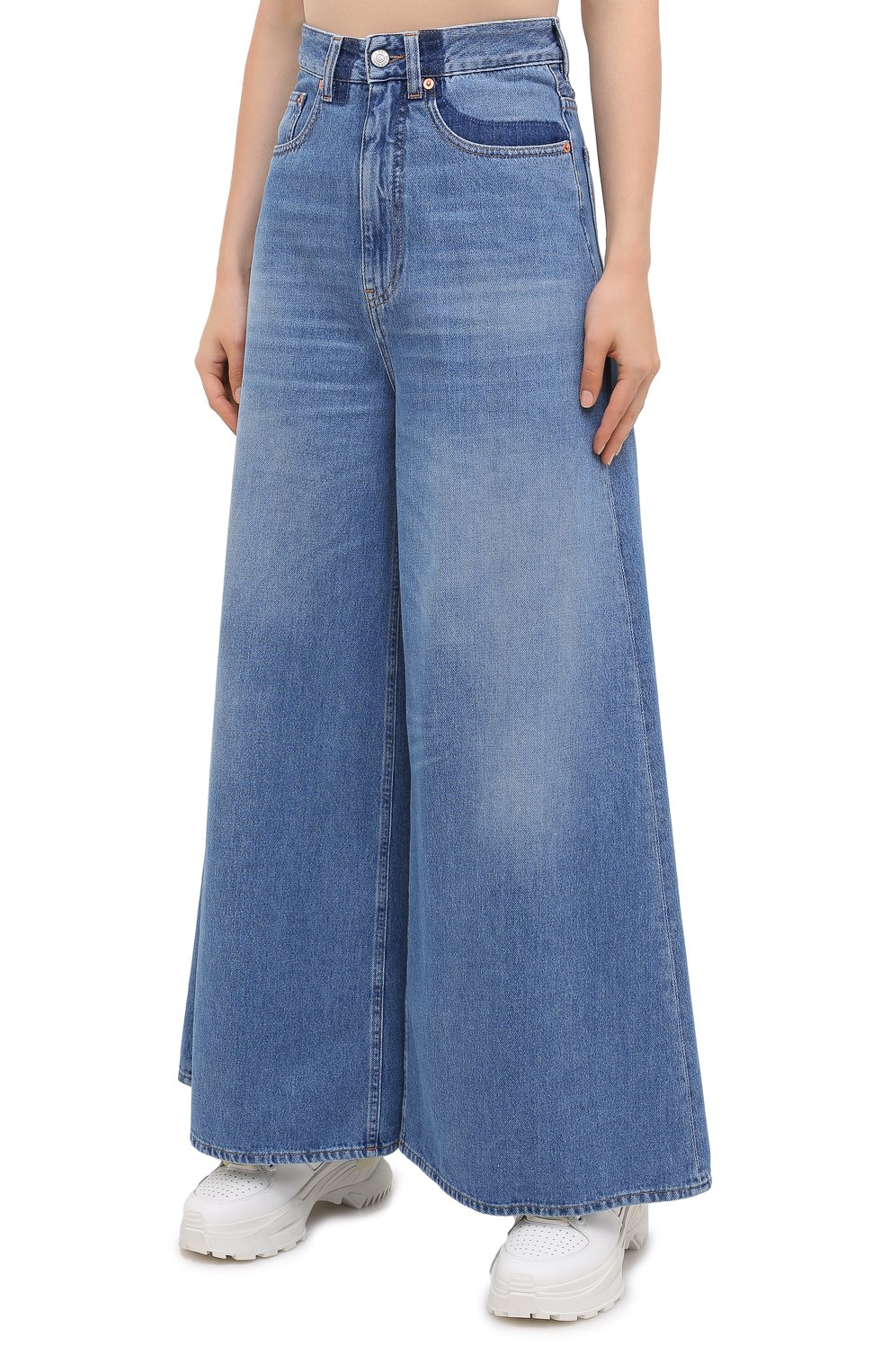 Джинсы MM6 синего цвета по цене 30850 руб., арт. S52LA0141/S30460, фото 3 Джинсы MM6, арт. S52LA0141/S30460, фото 3