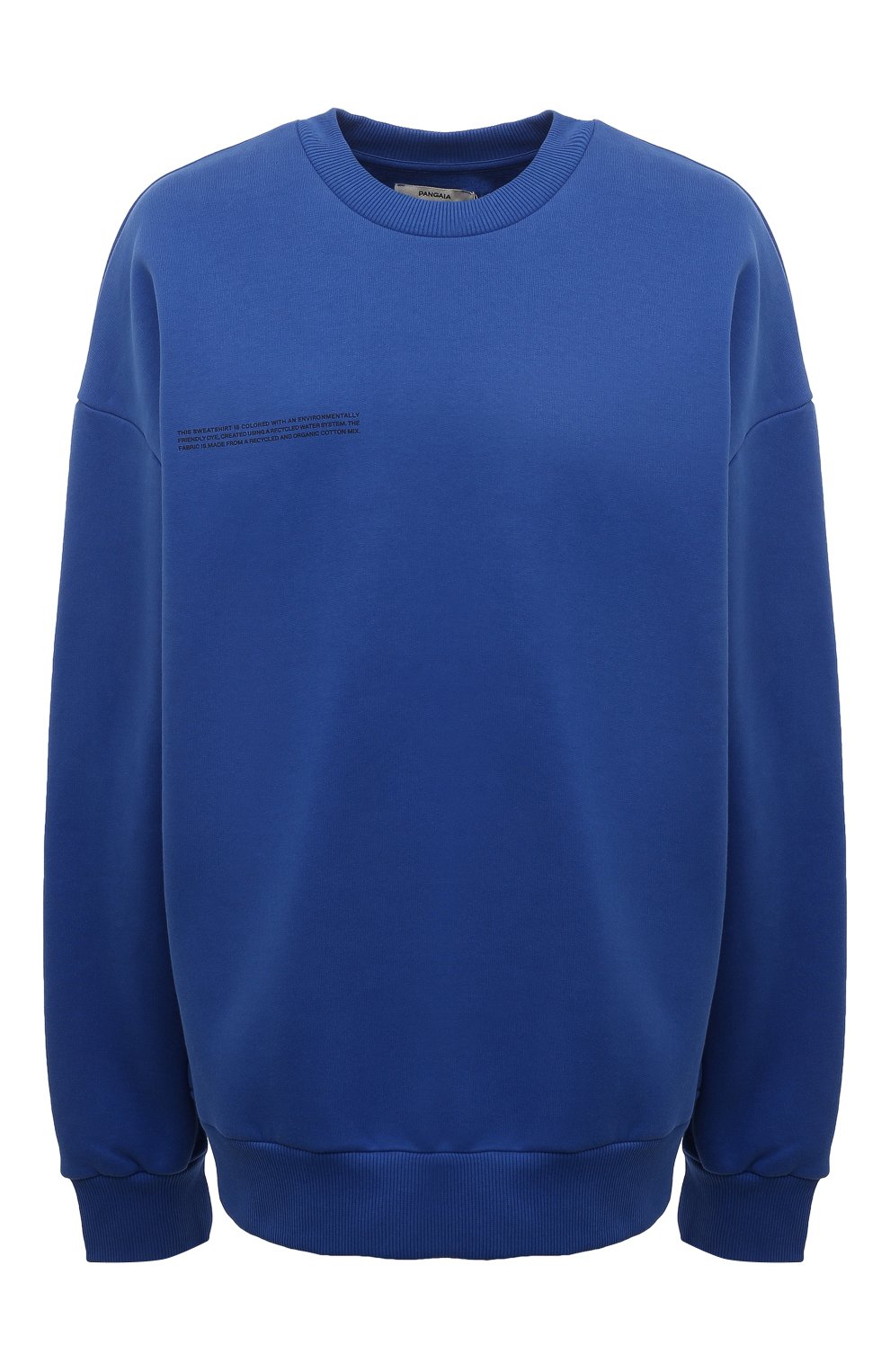 Хлопковый свитшот PANGAIA синего цвета по цене 19100 руб., арт. 365 Signature Sweatshirt, фото 1 Хлопковый свитшот PANGAIA, арт. 365 Signature Sweatshirt, фото 1