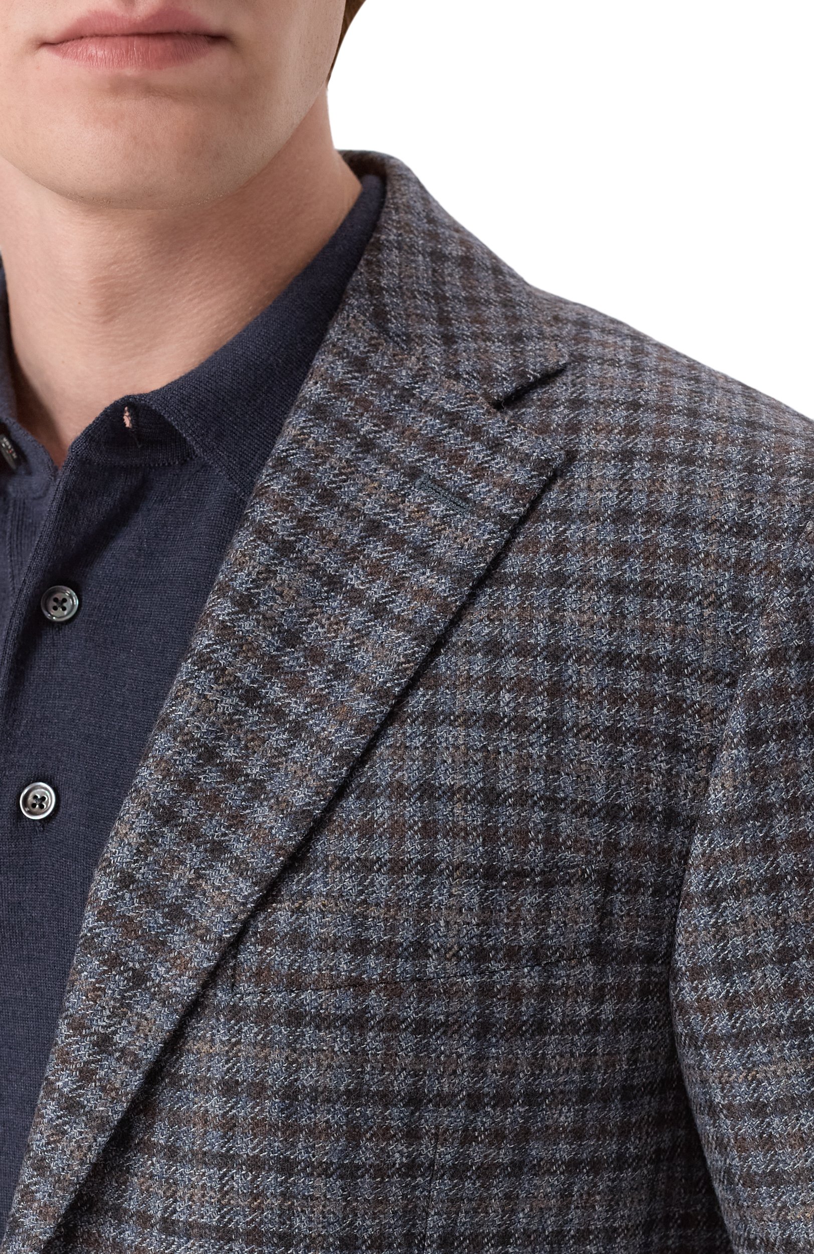 Шерстяной пиджак CORNELIANI темно-синего цвета по цене 127500 руб., арт. 286008/2A16226, фото 5 Шерстяной пиджак CORNELIANI, арт. 286008/2A16226, фото 5