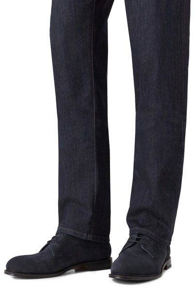 Замшевые дерби KITON, арт. USSA262N0010801, фото 3