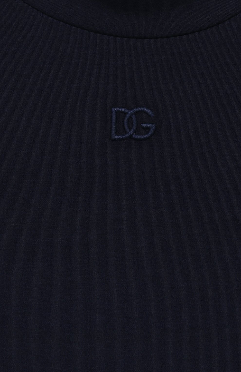 Хлопковая водолазка DOLCE & GABBANA темно-синего цвета по цене 16750 руб., арт. L5JTLE/G7JJ4/2-6, фото 3 Хлопковая водолазка DOLCE & GABBANA, арт. L5JTLE/G7JJ4/2-6, фото 3