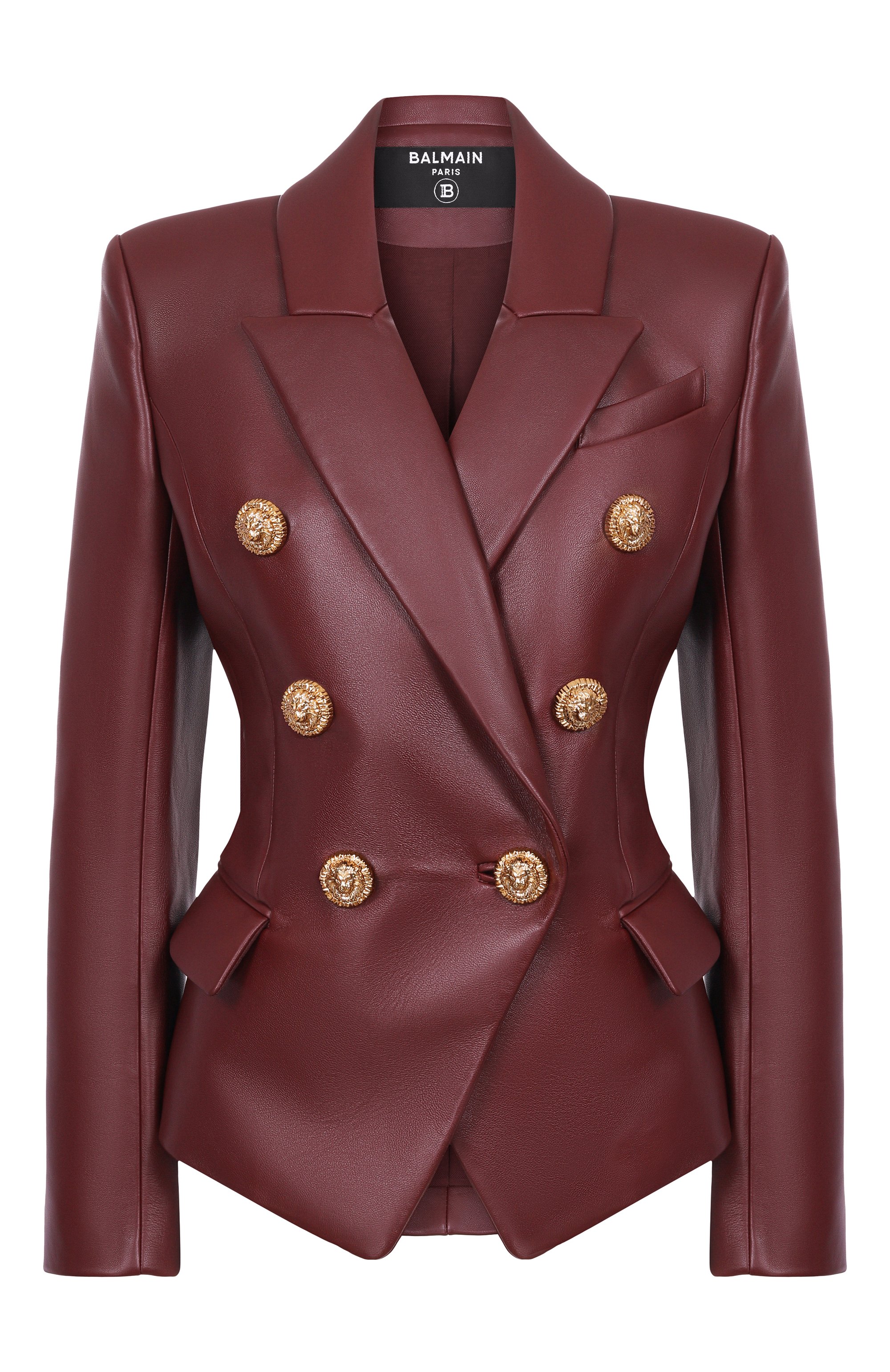 Кожаный жакет BALMAIN, арт. FF0SG187/LC62, фото 1