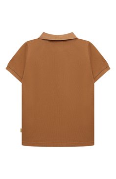 Детское хлопковое поло SCOTCH AND SODA коричневого цвета, арт. 173173-23-SSBM-D55 | Фото 2 (Материал внешний: Хлопок; Рукава: Короткие)