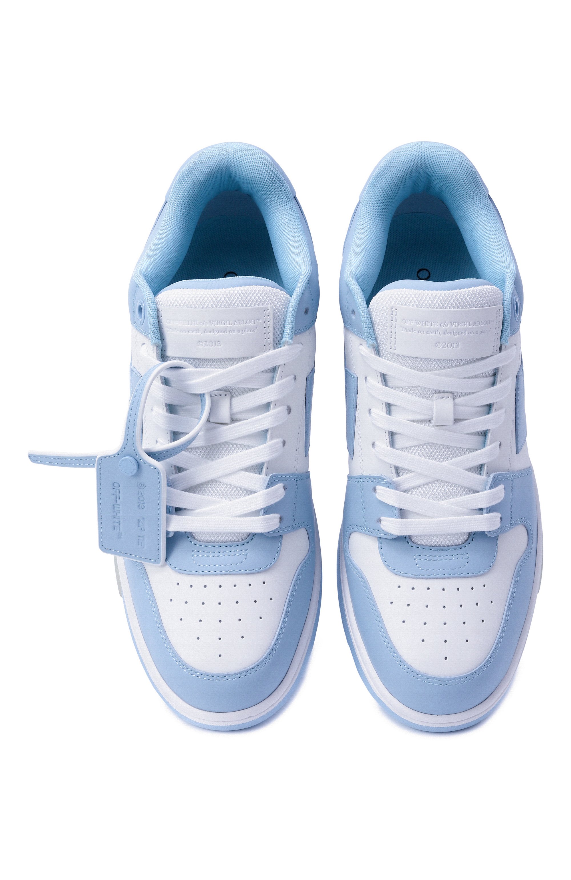 Кожаные кеды out of office OFF-WHITE, арт. 0MIA189C99LEA007, фото 6