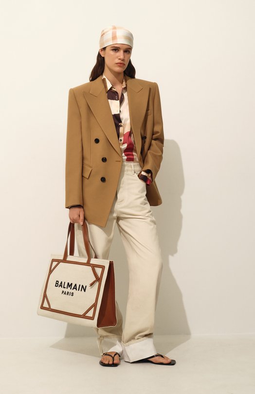 Шерстяной жакет Chloé CHC25SVE04299 Бежевый  CHC25SVE04299 Фото 8