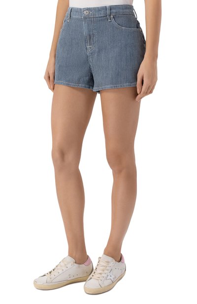 Джинсовые шорты 7 FOR ALL MANKIND синего цвета по цене 24000 руб., арт. 7UIR0H14-43T, фото 3 Джинсовые шорты 7 FOR ALL MANKIND, арт. 7UIR0H14-43T, фото 3