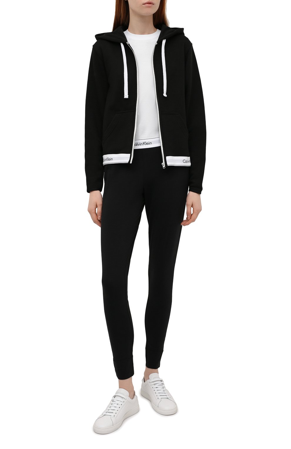 Легинсы CALVIN KLEIN черного цвета по цене 5995 руб., арт. D1632E, фото 2 Легинсы CALVIN KLEIN, арт. D1632E, фото 2