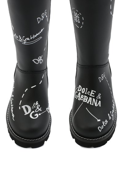 Кожаные сапоги DOLCE & GABBANA, арт. D10958/AH813/37-39, фото 4