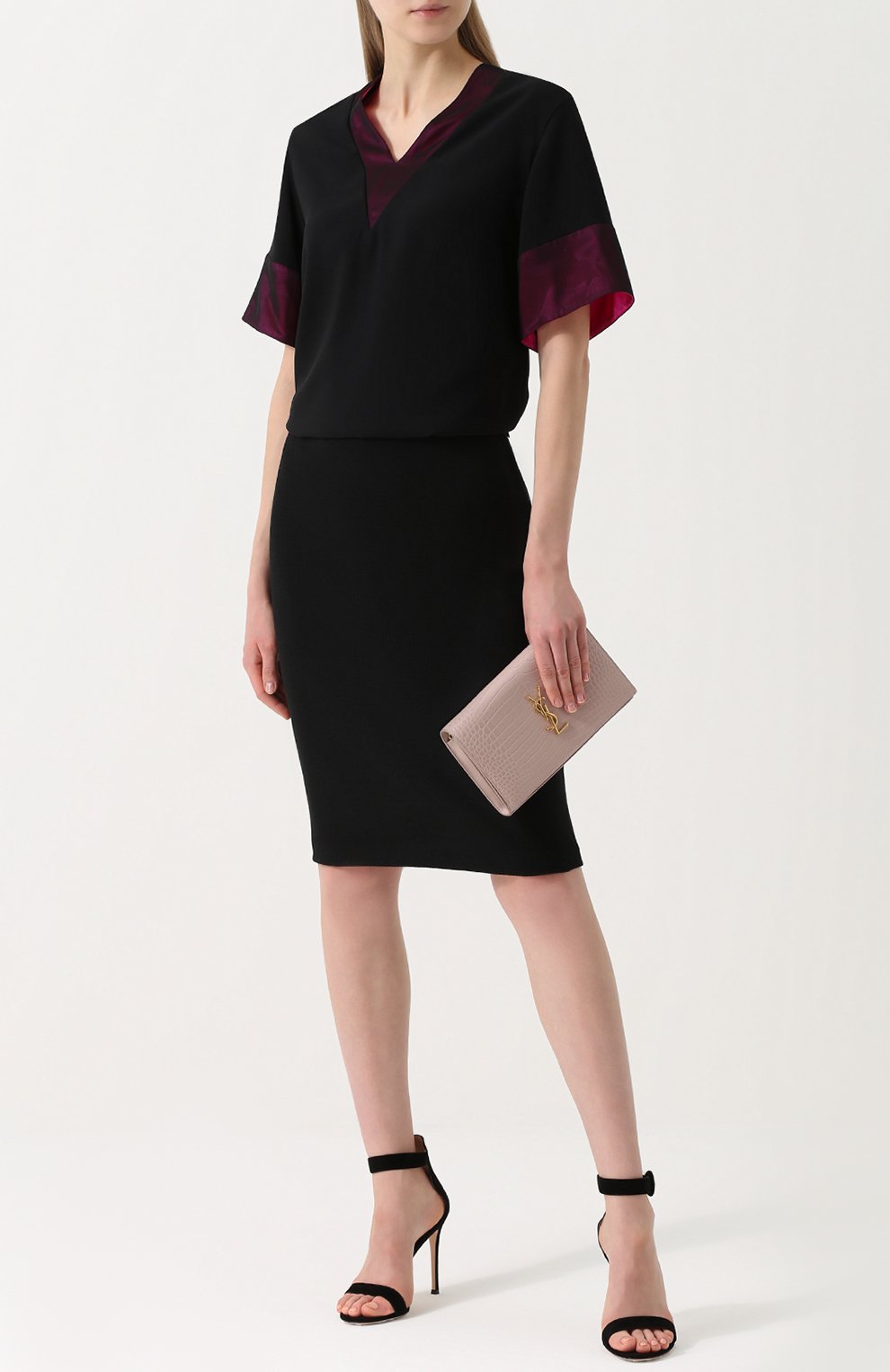 Юбка-миди фактурной вязки ST. JOHN, арт. K78B010, фото 2