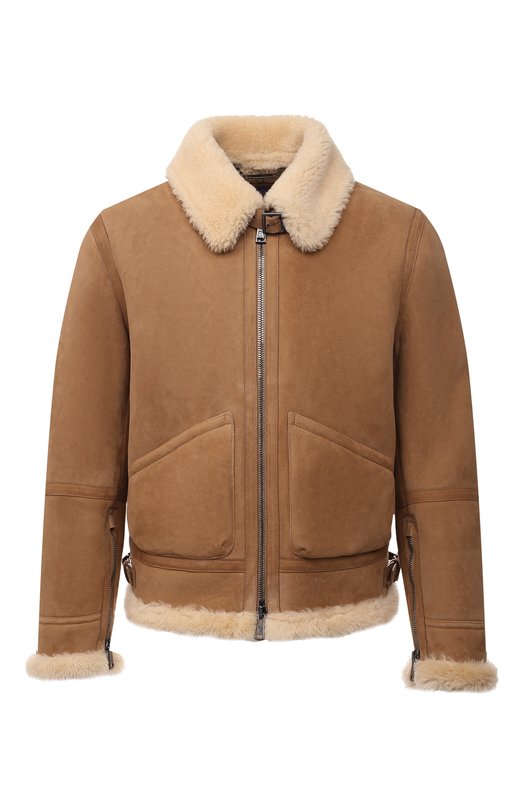 

Дубленка из овчины Ralph Lauren, Бежевый