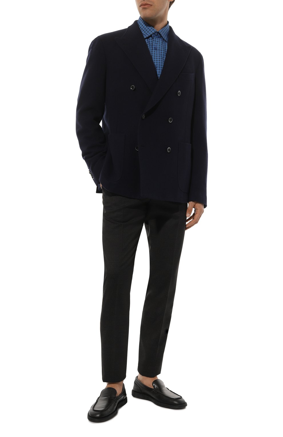 Хлопковая рубашка STEFANO RICCI синего цвета по цене 98550 руб., арт. MS004775/C2708, фото 2 Хлопковая рубашка STEFANO RICCI, арт. MS004775/C2708, фото 2