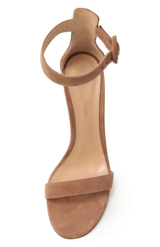 Замшевые босоножки Portofino 85 Gianvito Rossi G60953.85RIC.CAMPRAL Бежевый  G60953.85RIC.CAMPRAL Фото 6