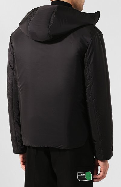 Пуховая куртка на кнопках с капюшоном PRADA, арт. SGN904-1SAN-F0002, фото 4