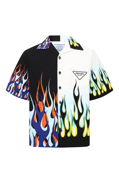 Хлопковая рубашка PRADA, арт. UCS406-1Z22-F0002-212, фото 1