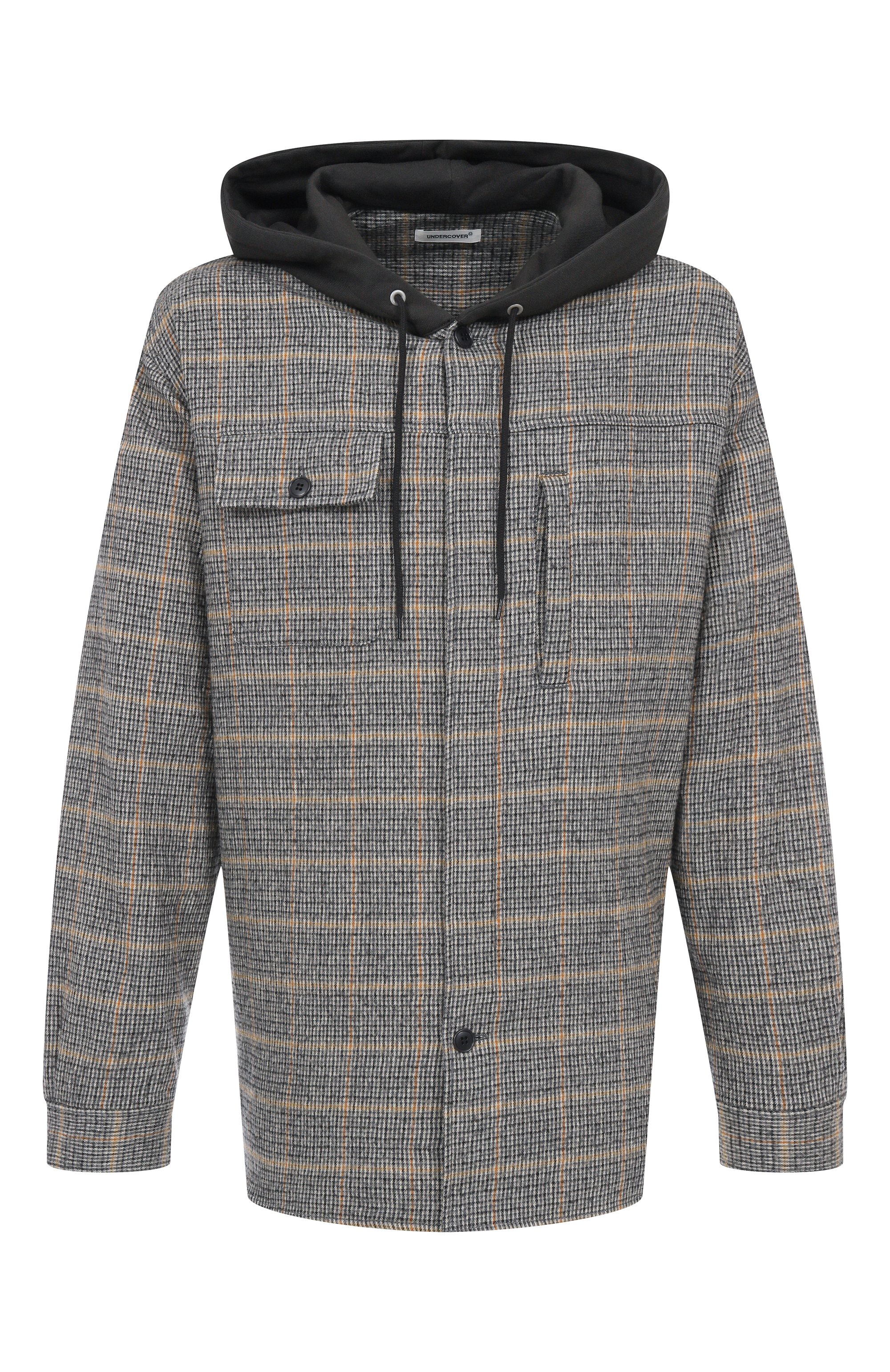 Рубашка из хлопка и шерсти UNDERCOVER, арт. UP2E4407-1, фото 1