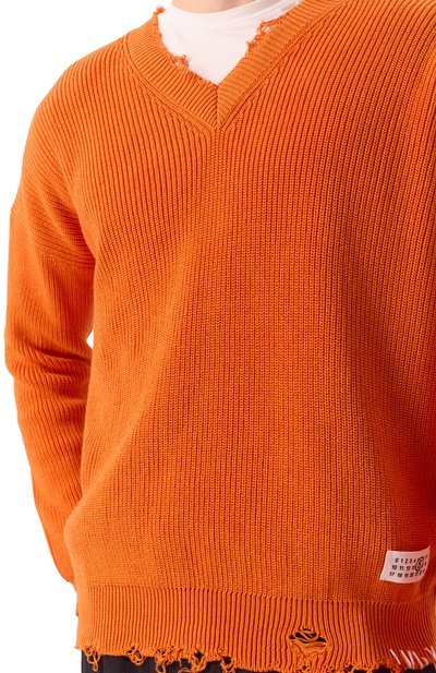 Хлопковый свитер MM6, арт. SH0HN0001/M13089, фото 5