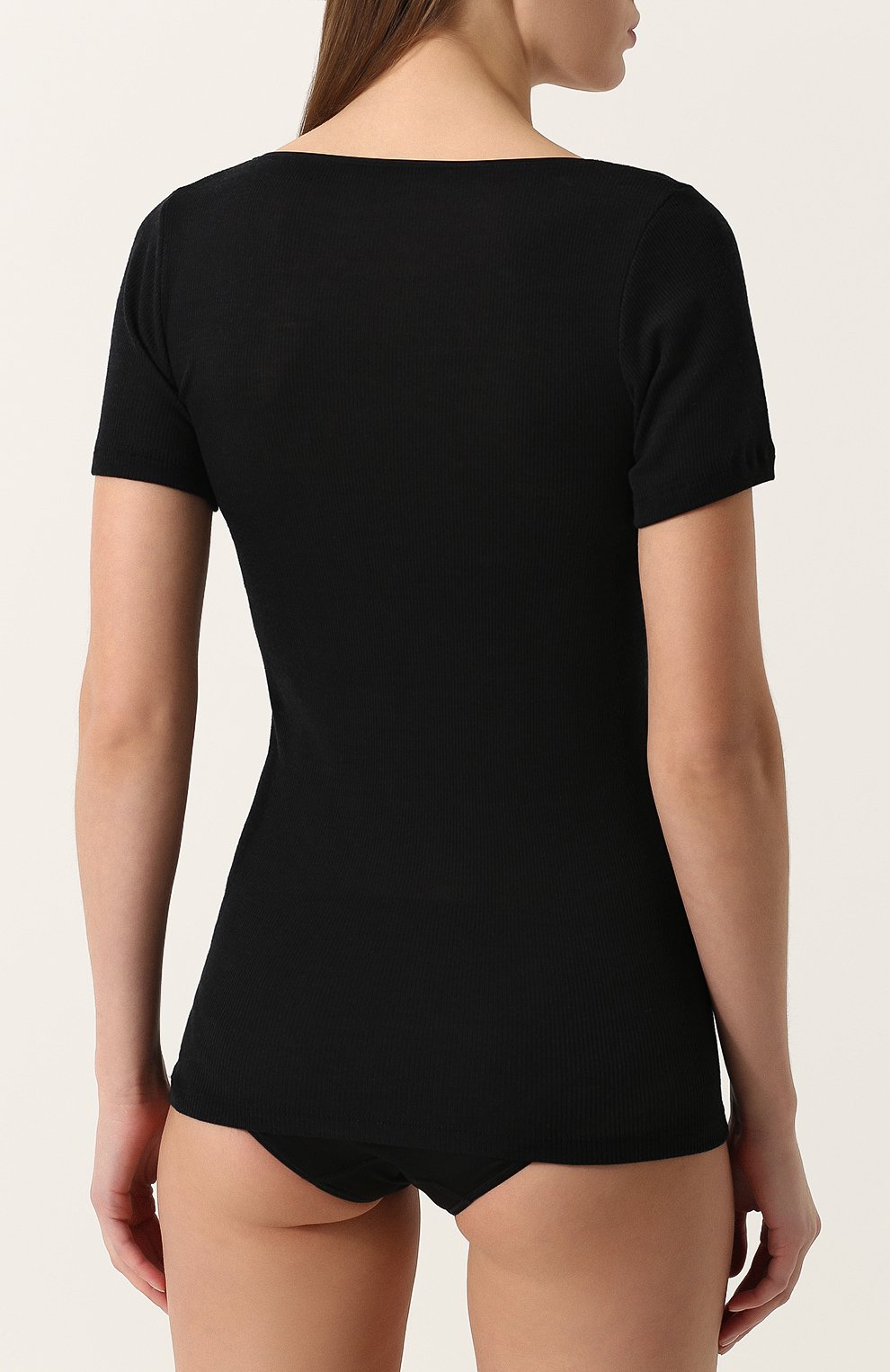 Облегающая футболка с кружевной отделкой MEY, арт. 66810, фото 3