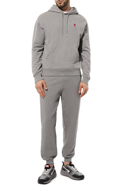 Хлопковые джоггеры AMI, арт. UTR202 747, фото 2