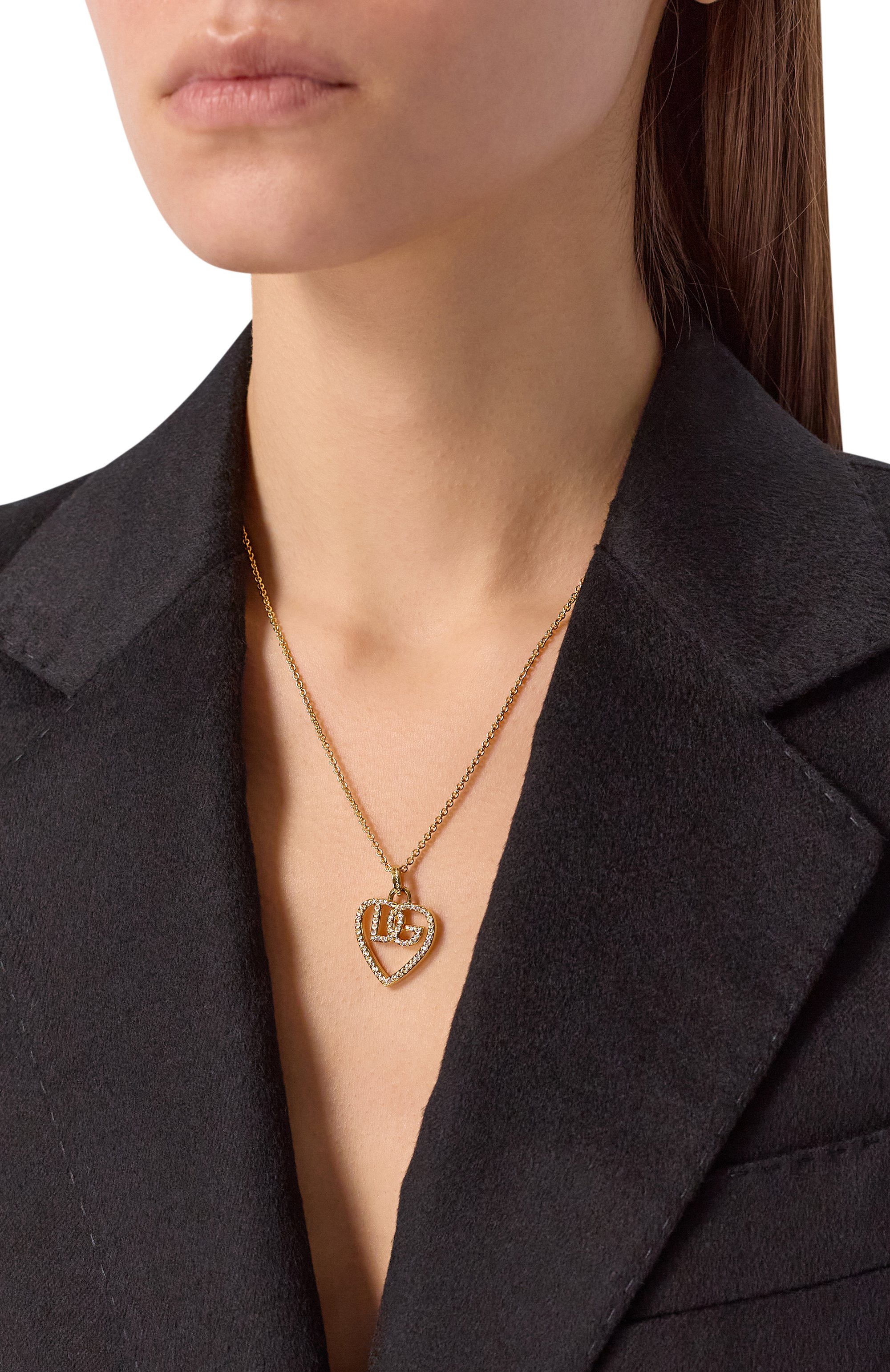 Подвеска на цепочке DOLCE & GABBANA золотого цвета по цене 64550 руб., арт. WNR8S7/W1111, фото 2 Подвеска на цепочке DOLCE & GABBANA, арт. WNR8S7/W1111, фото 2