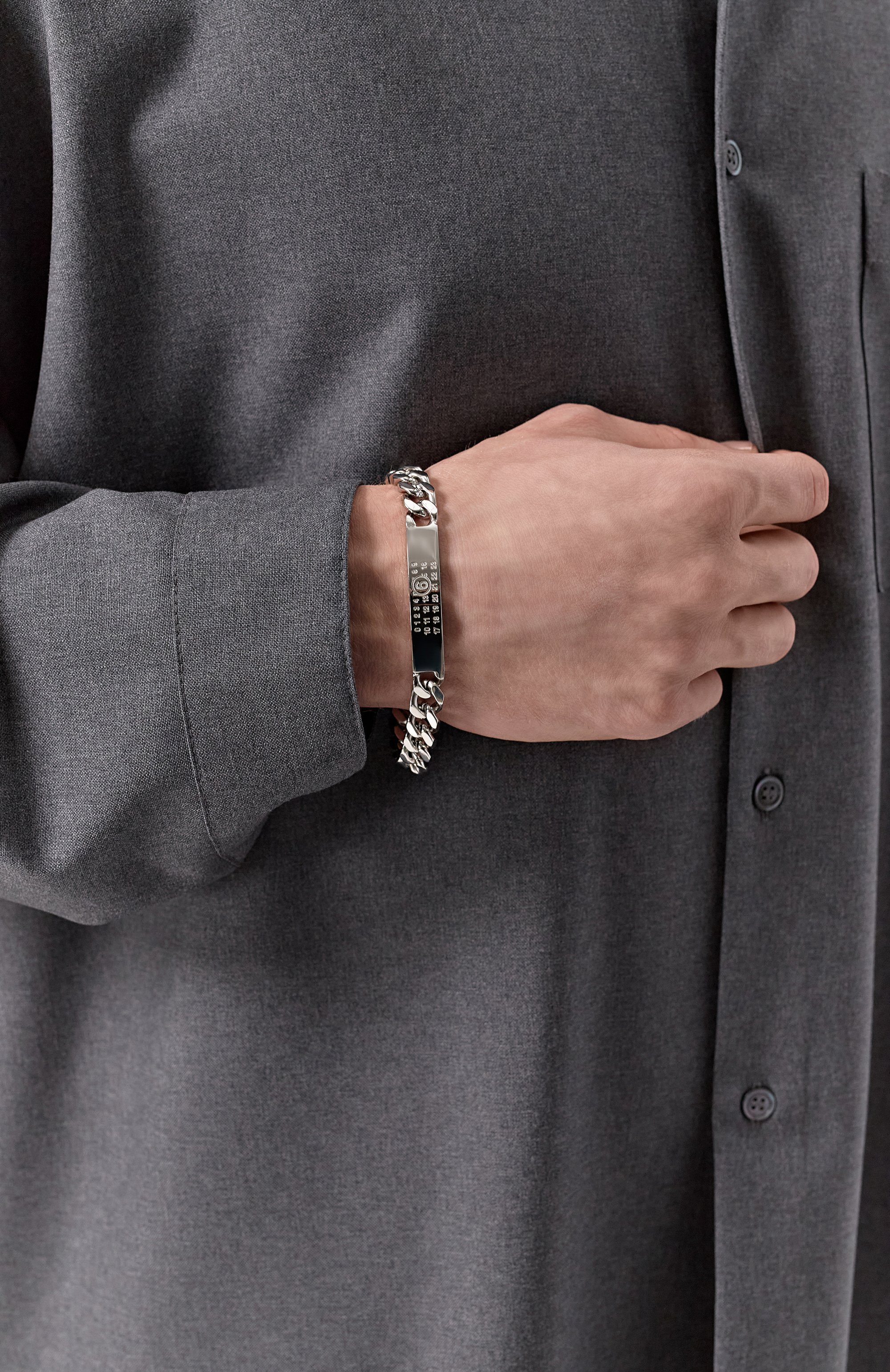 Браслет MM6, арт. SM6UY0049 SV0235/PALLADIUM, фото 2