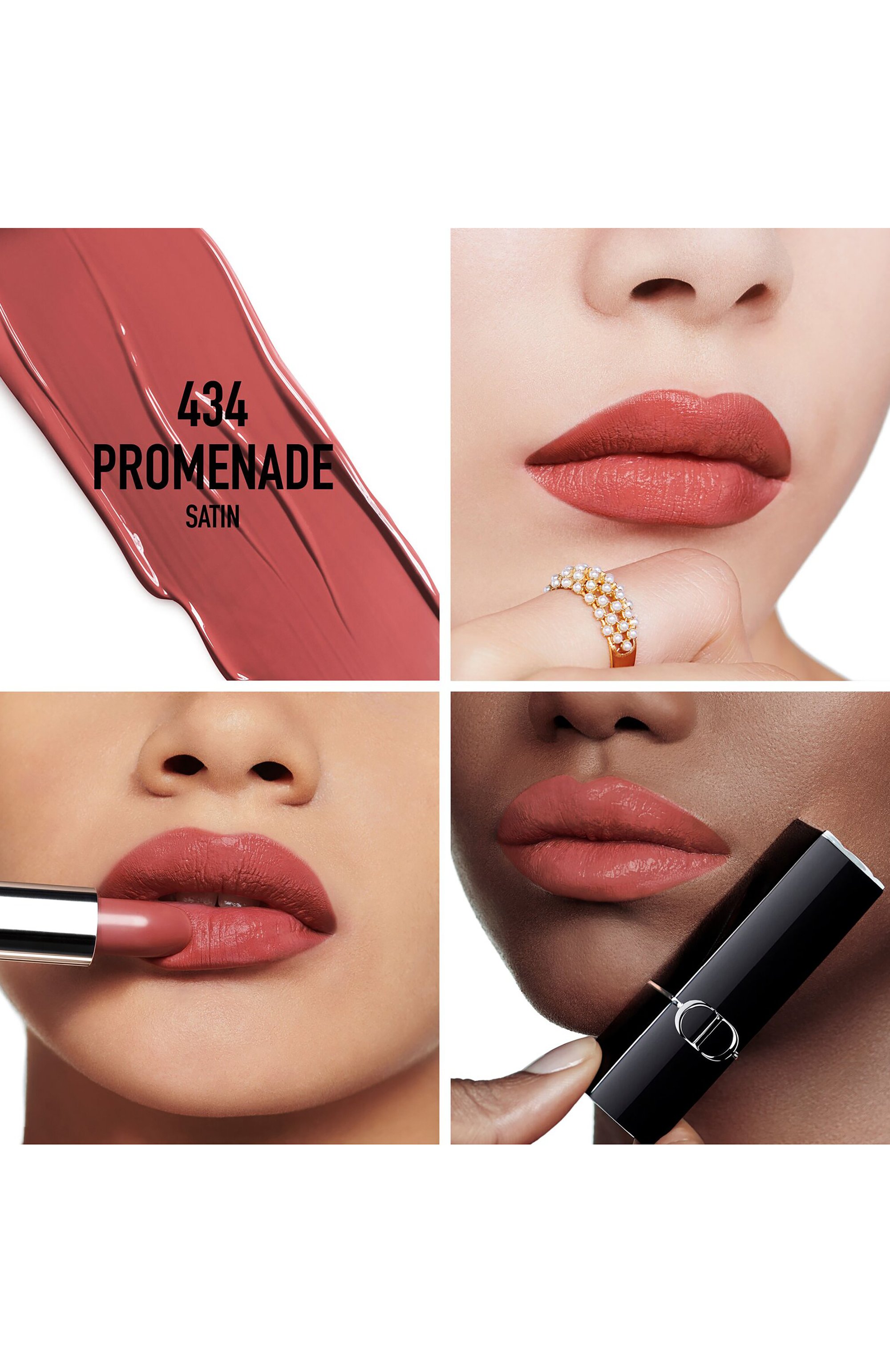 Сменный блок помады для губ с сатиновым финишем rouge dior, оттенок 434 прогулка (3,5g) DIOR, арт. C335500434, фото 3