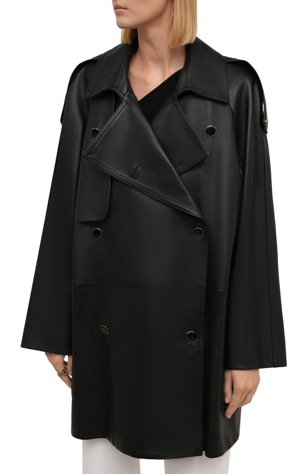Кожаное пальто KHAITE, арт. 6045708/EDEN, фото 3