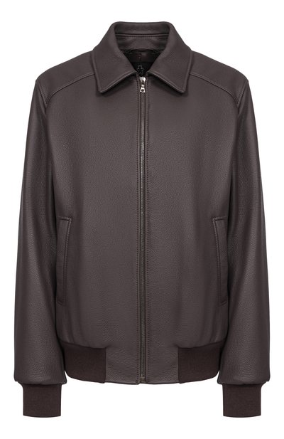 Женский кожаный бомбер MASLOV, арт. SMB63