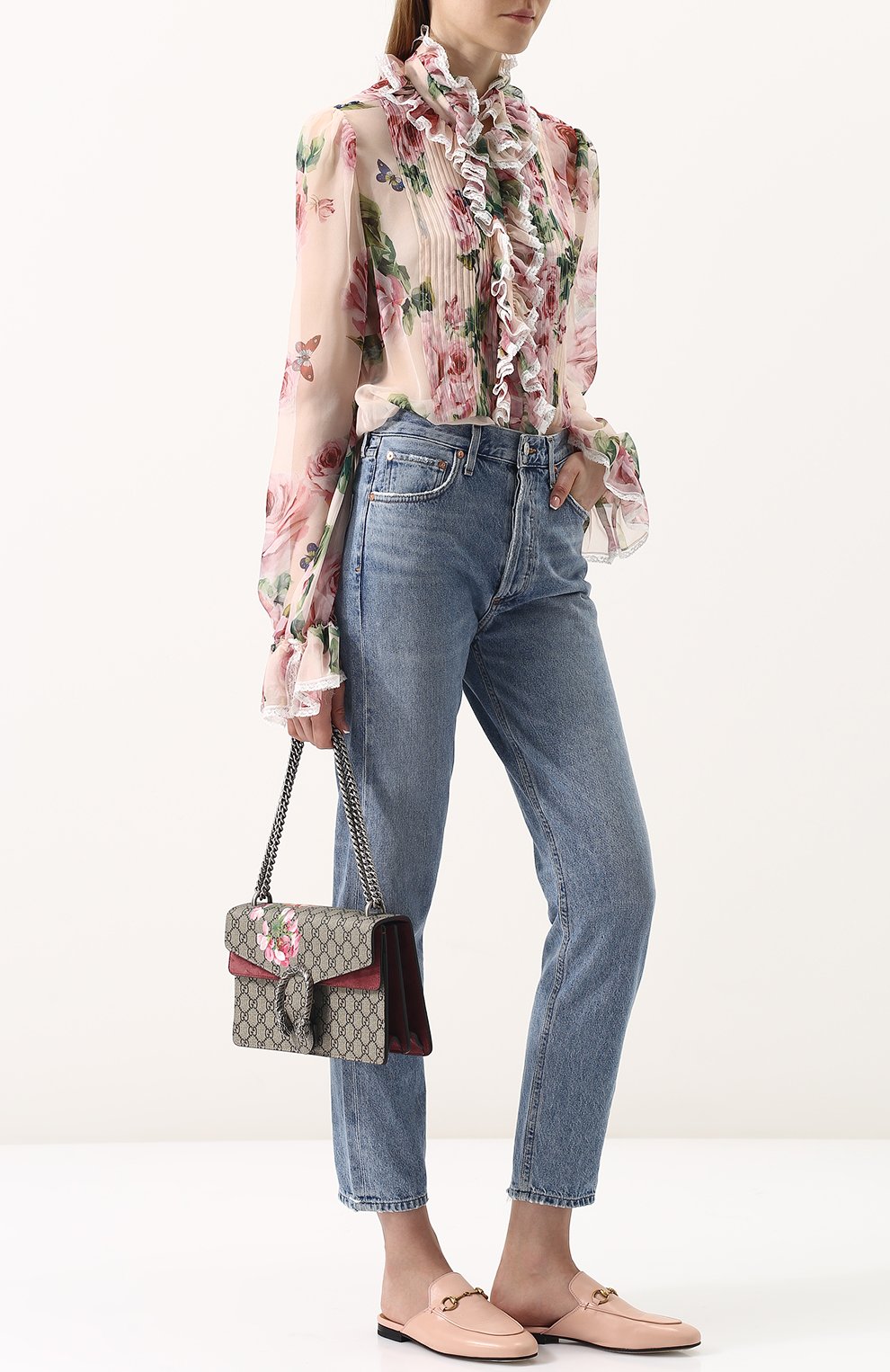 Кожаные сабо princetown GUCCI, арт. 423513/C9D00, фото 2