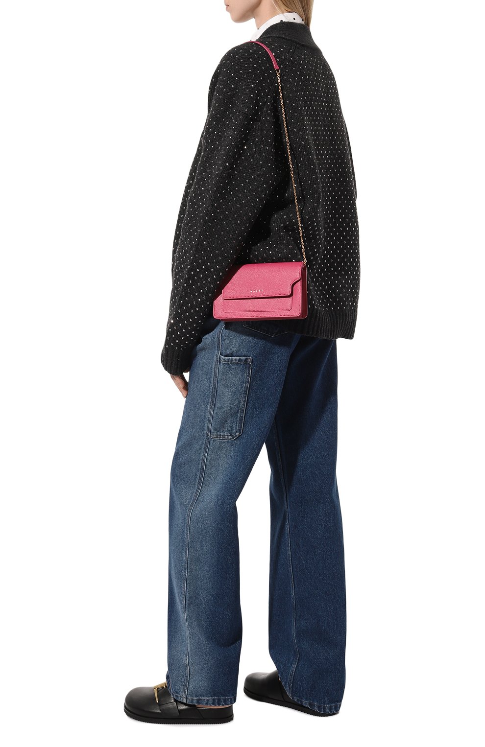 Кошелек на цепочке trunk MARNI, арт. PFM00085U0/LV520, фото 7