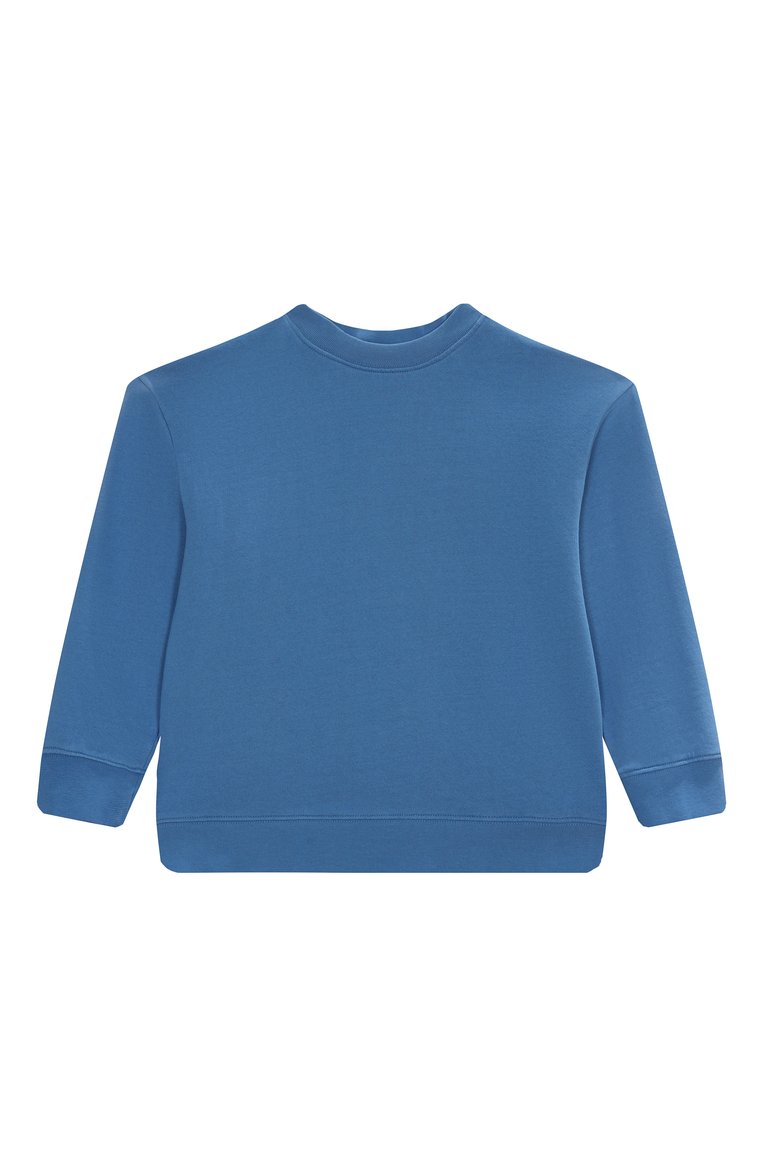 Детского комплект из свитшота и брюк STELLA MCCARTNEY синего цвета, арт. TW3P90 | Фото 2 (Автоматизация ТО: Проставлено; Материал внешний: Хлопок; Автоматизация состава: Проставлено; Рукава: Длинные; Мальчики Кросс-КТ: Костюмы-спорт; Ростовка одежда: 4 года | 104 см, 5 лет | 110 см, 7 лет | 122 см, 9 лет | 134 см, 12 лет | 152 см, 13 - 15 лет | 158 см, 3 года | 98 см)
