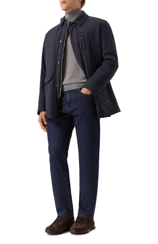 Замшевые кроссовки Kiton USSA114N0010804 Коричневый  USSA114N0010804 Фото 2