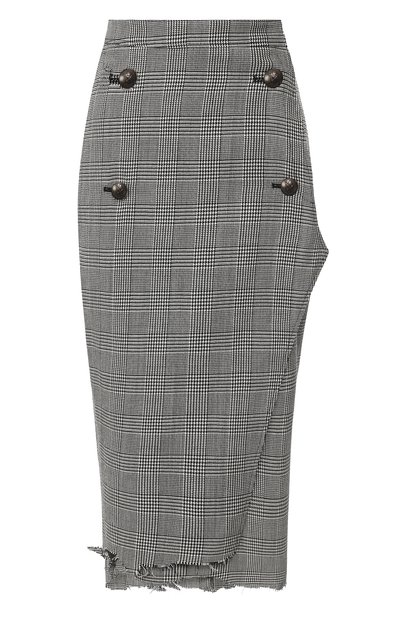 Женская шерстяная юбка VETEMENTS, арт. WAH20SK400/GREY CHECK