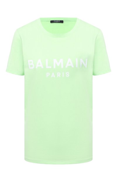 Женская хлопковая футболка BALMAIN, арт. VF11350/B019