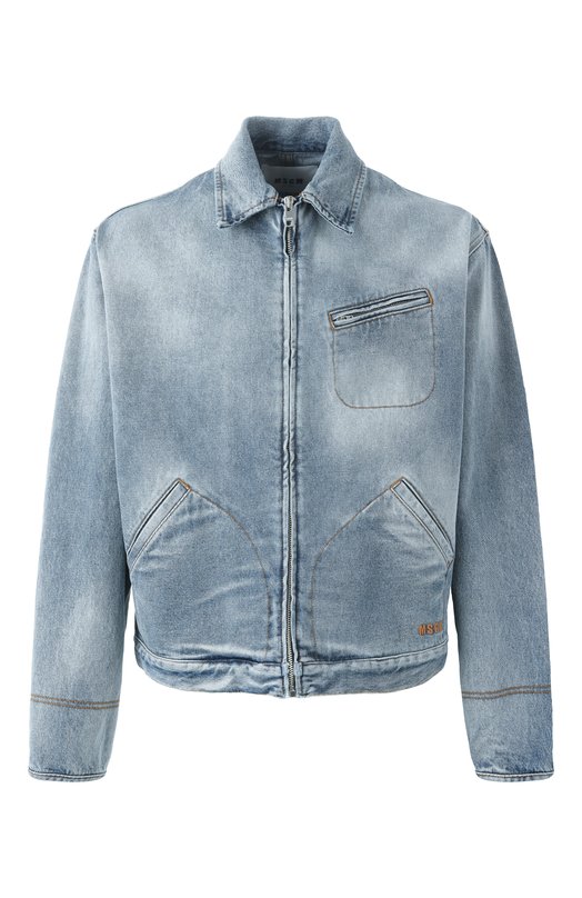 Джинсовая куртка MSGM 3840MH232/257087 Голубой 3840MH232/257087