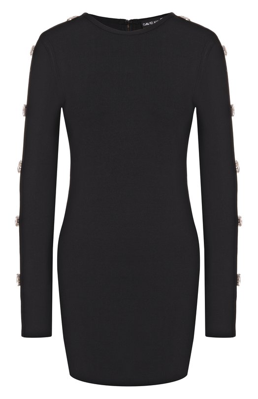 Платье из вискозы David Koma PF25DKKN02D Чёрный PF25DKKN02D