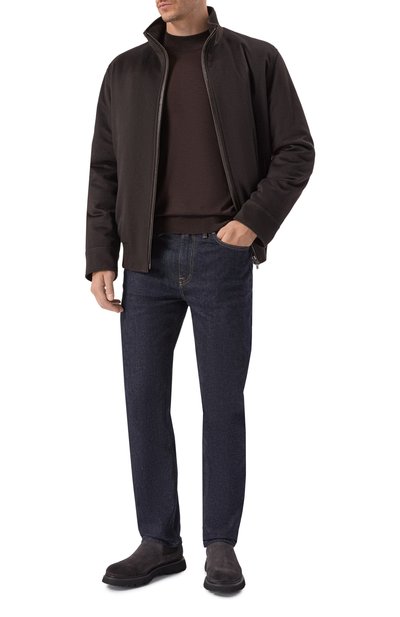 Водолазка из кашемира и шелка STEFANO RICCI темно-коричневого цвета по цене 123000 руб., арт. KE03500L10/E25345, фото 2 Водолазка из кашемира и шелка STEFANO RICCI, арт. KE03500L10/E25345, фото 2