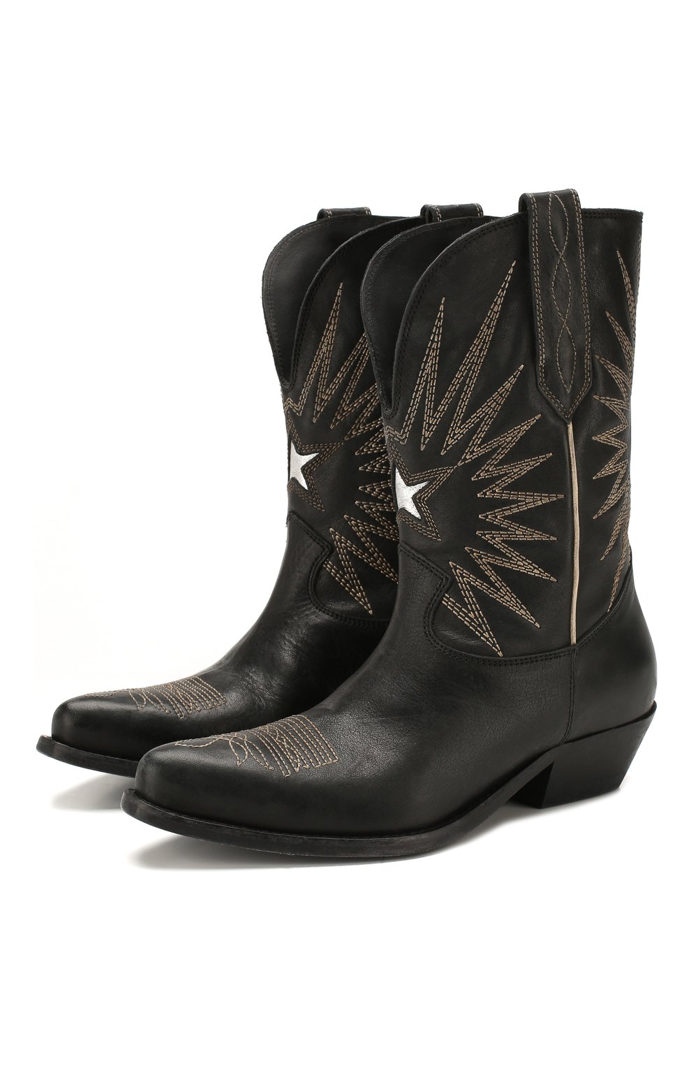 Кожаные сапоги wish star GOLDEN GOOSE DELUXE BRAND, арт. G36WS781.A1, фото 1